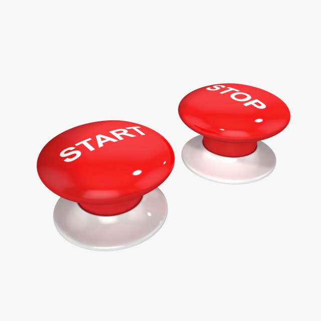 button start stop Modello 3D .c4d .max .obj .3ds .fbx .stl .blend 