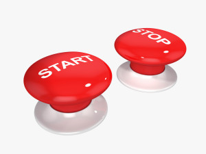 button start stop 3D Model