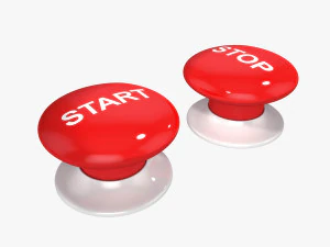 кнопка старт стоп 3D Модель