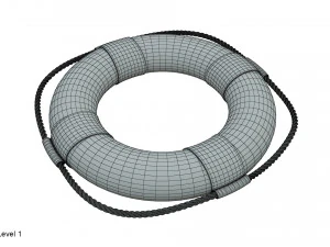 구명 부표 3D 모델