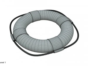 구명 부표 3D 모델