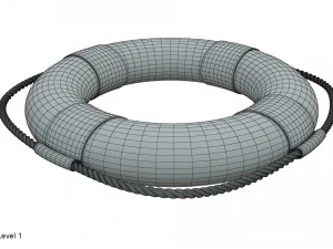 구명 부표 3D 모델