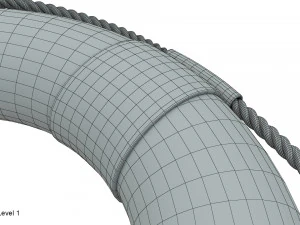 구명 부표 3D 모델