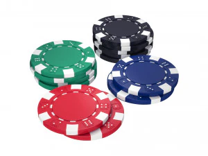 juego de fichas de p&oacute;quer Modelo 3D