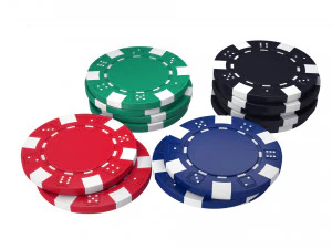 juego de fichas de p&oacute;quer Modelo 3D