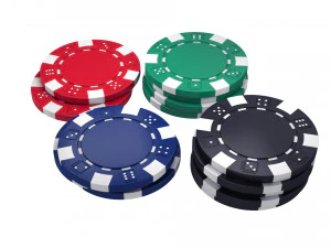 juego de fichas de p&oacute;quer Modelo 3D