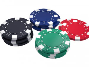 juego de fichas de p&oacute;quer Modelo 3D