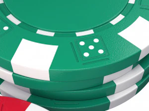 juego de fichas de p&oacute;quer Modelo 3D