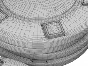 juego de fichas de p&oacute;quer Modelo 3D