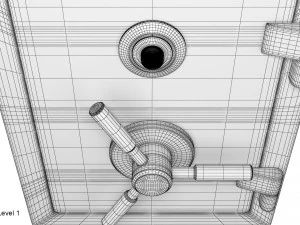 cassaforte in acciaio Modello 3D