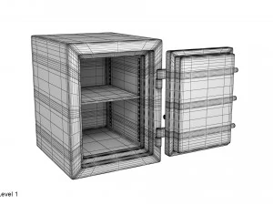 cassaforte in acciaio Modello 3D