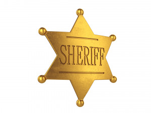 sheriff badge Model 3D