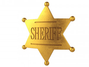 sheriff badge Model 3D