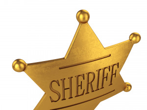 sheriff badge Model 3D