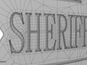 sheriff badge Model 3D