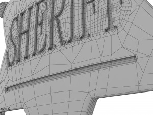 sheriff badge Model 3D