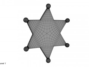 sheriff badge Model 3D