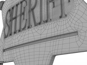 sheriff badge Model 3D