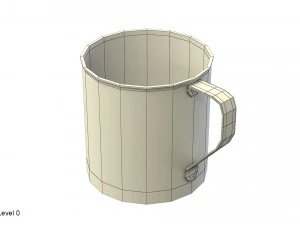 stainless steel mug 3D Model