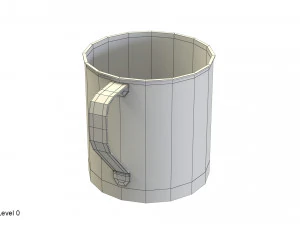 stainless steel mug 3D Model