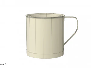 stainless steel mug 3D Model