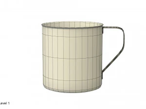 stainless steel mug 3D Model