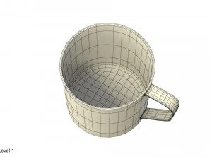 stainless steel mug 3D Model