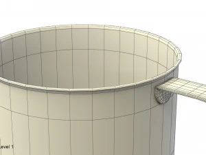 stainless steel mug 3D Model