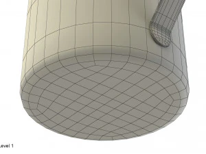 stainless steel mug 3D Model