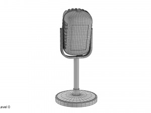 microphone Modèle 3D