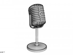 microphone Modèle 3D