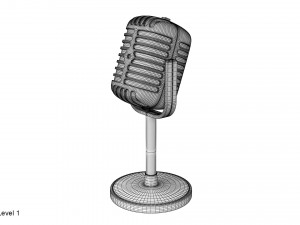 microphone Modèle 3D