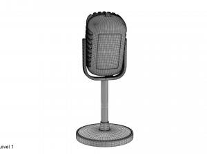 microphone Modèle 3D