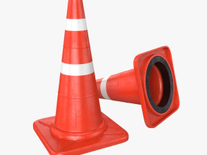 cono stradale Modello 3D