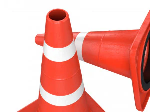 c&ocirc;ne de signalisation Modèle 3D