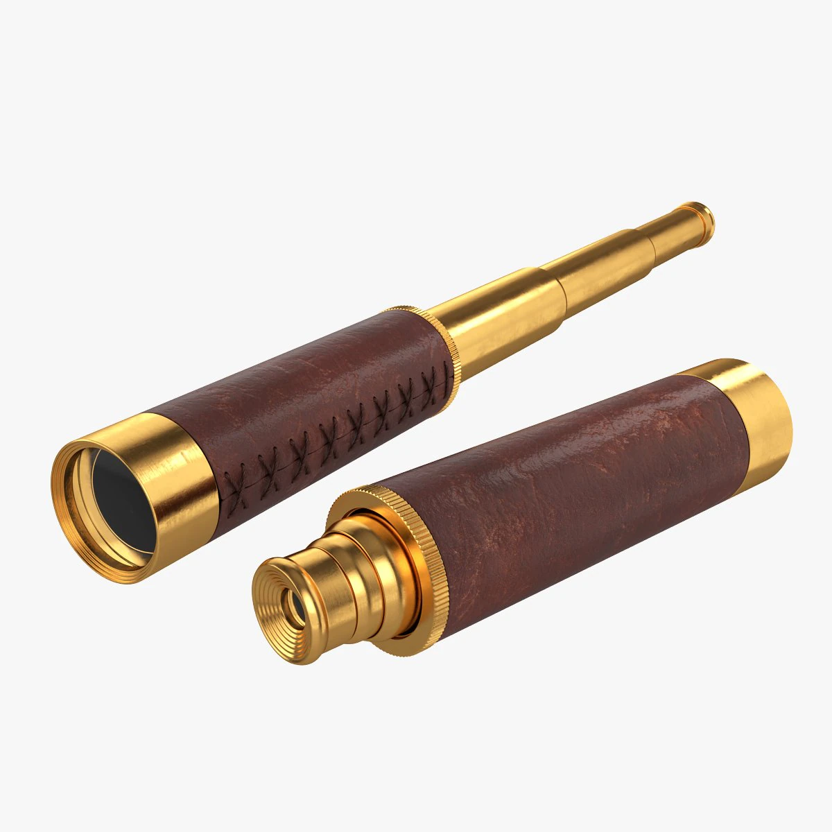 telescopio cannocchiale Modello 3D .c4d .max .obj .3ds .fbx .stl .blend 