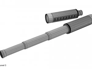 telescopio cannocchiale Modello 3D