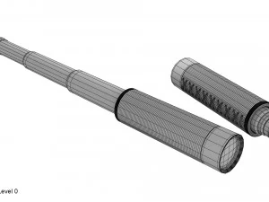 telescopio cannocchiale Modello 3D