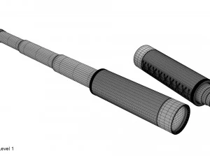 telescopio cannocchiale Modello 3D