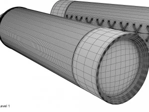 telescopio cannocchiale Modello 3D