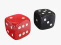 red black dice 3D Models