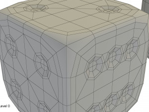 red black dice Modelo 3D