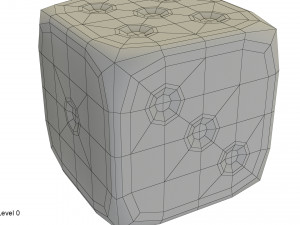 red black dice Modelo 3D