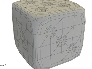 dados negros rojos Modelo 3D