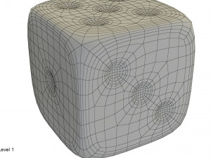 red black dice Modelo 3D