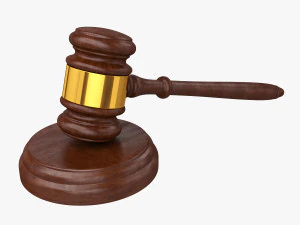 judge gavel 3D Model