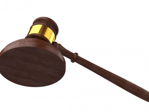 judge gavel 3D Model