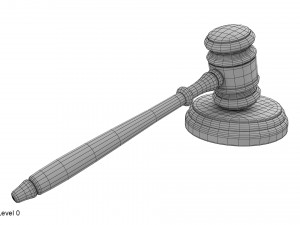 judge gavel 3D Model