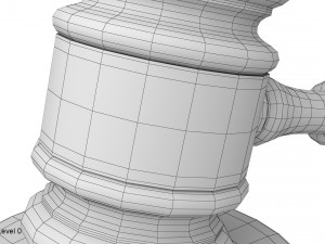 judge gavel 3D Model