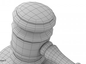 judge gavel 3D Model